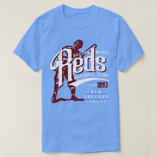 ボストンレッズ野球 Tシャツ (デザイン正面)
