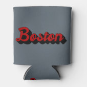 ボストンレッドとブラック 缶クーラー (正面)