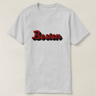 ボストンレッドとブラック Tシャツ