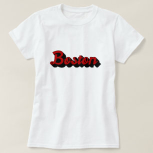 ボストンレッドとブラック Tシャツ