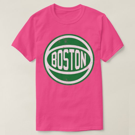 ボストンレトロボールホワイト Tシャツ (デザイン正面)