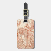 ボストンヴィンテージマップ荷物タグ ラゲッジタグ (正面縦)