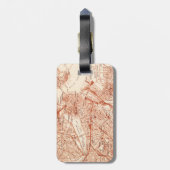 ボストンヴィンテージマップ荷物タグ ラゲッジタグ (裏面縦)