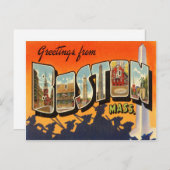 ボストンヴィンテージ旅行はがき復元 ポストカード (正面/裏面)