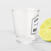 ボストン入る印 ショットグラス (左)