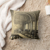 ボストン公共図書館はホール1896年を減じます クッション (ブランケット)