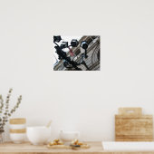 ボストン公共図書館ランプ ポスター (キッチン)