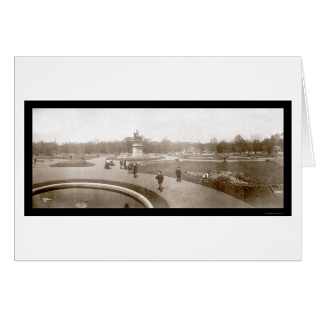ボストン公共庭の写真1904年 (正面横)