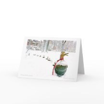 ボストン公共庭公園: 子ガモのために場所を空けて下さい