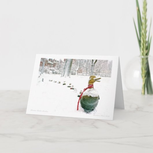 ボストン公共庭公園: 子ガモのために場所を空けて下さい シーズンカード (正面)