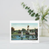 ボストン公共庭園のヴィーナスの風呂の景観 ポストカード (スタンド正面)