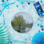 ボストン公共庭園 マサチューセッツ州 絵画 ペーパープレート (パーティー)