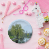 ボストン公共庭園 マサチューセッツ州 絵画 ペーパープレート (パーティー)