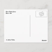 ボストン公共庭 ポストカード (裏面)