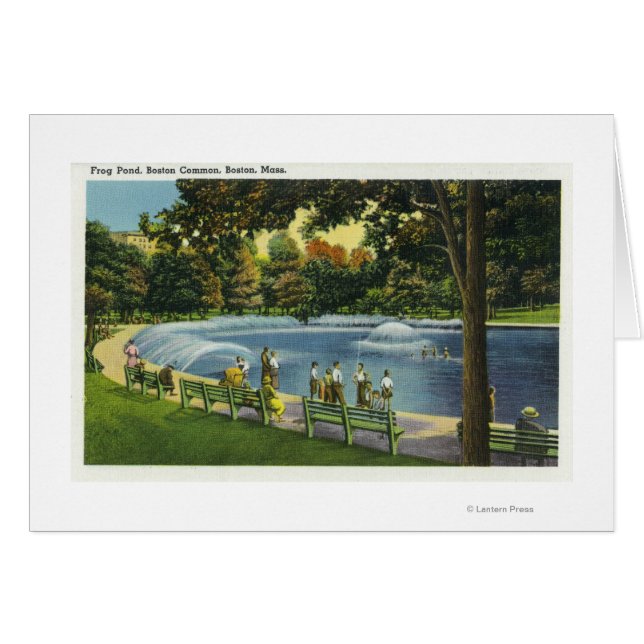 ボストン共通カエル池の景色 (正面横)