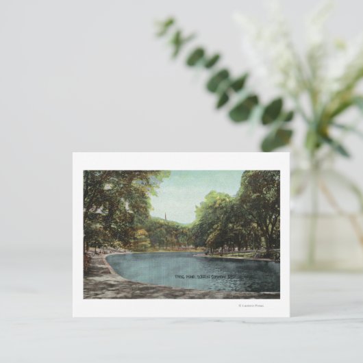 ボストン共通カエル池の眺め# 2 ポストカード (スタンド正面)