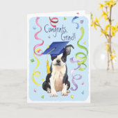 ボストン卒業生 カード (黄色い花)