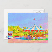 ボストン回転木馬バイショーナMacポストカード ポストカード (正面/裏面)