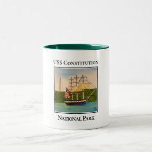 ボストン国立歴史公園(USS Constitution) ツートーンマグカップ