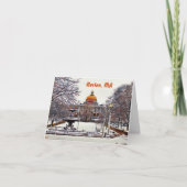 ボストン州ハウスインウィンター カード (正面)