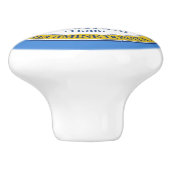 ボストン市旗(マサチューセッツ州) セラミックノブ (側面)