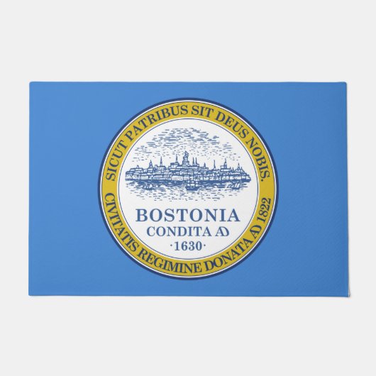 ボストン市旗（マサチューセッツ州） ドアマット (正面)