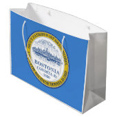 ボストン市旗（マサチューセッツ州） ラージペーパーバッグ (裏面アングル)