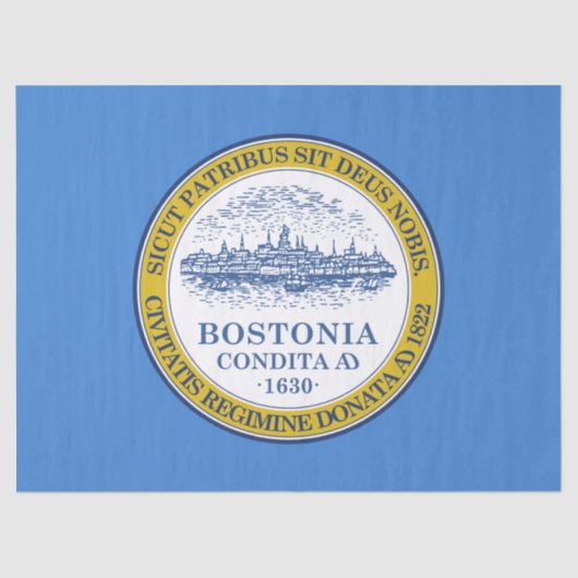 ボストン市旗(マサチューセッツ州) 薄葉紙 (正面)