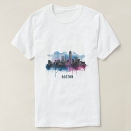 ボストン市街のスカイライン, ボストン・マサチューセッツ州のスカイライン Tシャツ