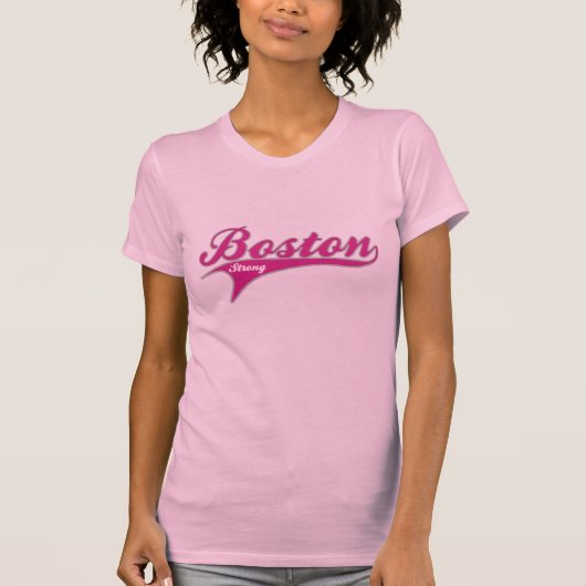 ボストン強い球場のワイシャツ(ピンク) Tシャツ (正面)