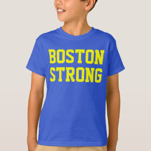 ボストン強く青い黄色 Tシャツ