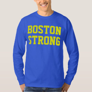ボストン強く青い黄色 Tシャツ