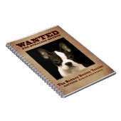 ボストン弾力があるテリア ノートブック (右側)