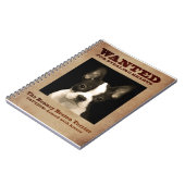 ボストン弾力があるテリア ノートブック (左側)