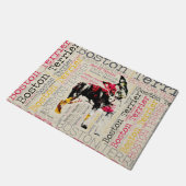 ボストン愛らしいテリア ドアマット (アングル)