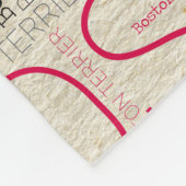 ボストン愛らしいテリア フリースブランケット (角)