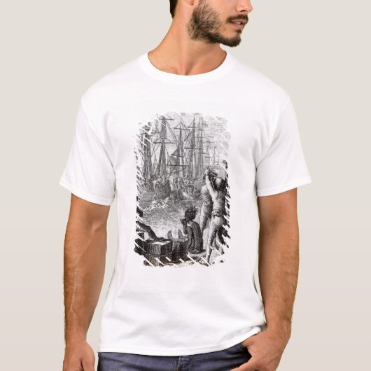 ボストン投球の住民 Tシャツ (正面)