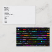 ボストン文字デザインI名刺II 名刺 (正面/裏面)