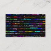 ボストン文字デザインI名刺II 名刺 (裏面)