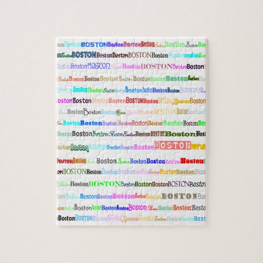 ボストン文字デザインIIパズル ジグソーパズル (縦)