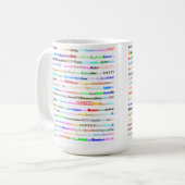 ボストン文字デザインIIマグII コーヒーマグカップ (正面左)