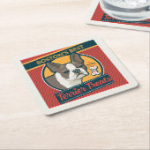 ボストン最高のテリアトリート スクエアペーパーコースター (アングル)