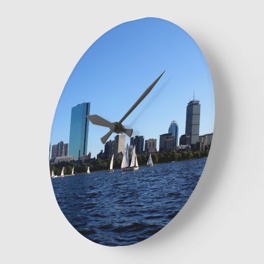 ボストン柱時計の美しい ラージ壁時計 (傾斜)