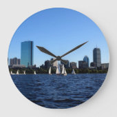 ボストン柱時計の美しい ラージ壁時計 (正面)