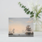 ボストン港と都市の距離 ポストカード (スタンド正面)