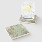 ボストン港 ストーンコースター (横)