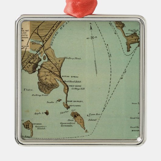 ボストン港 メタルオーナメント (正面)