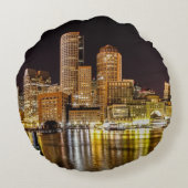 ボストン港 ラウンドクッション (裏面)