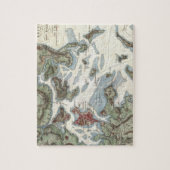 ボストン港(1807年)のヴィンテージの地図 ジグソーパズル (縦)