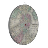 ボストン港(1857年)のヴィンテージの地図 ダーツボード (正面左)
